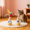 thumbnail image 4 of Self-Righting Cat Tumbler Toy – Interactive Wobble & Rolling Ball with Colorful Feathers, Battery-Free Silent Play for Indoor Kittens & Cats Exercise(RL A 1 PC), 4 of 5