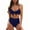 Blue, variant on Swimsuits for Women,Women Bikini Print Two-piece Print Swimsuit Beachwear Set Black M(M)