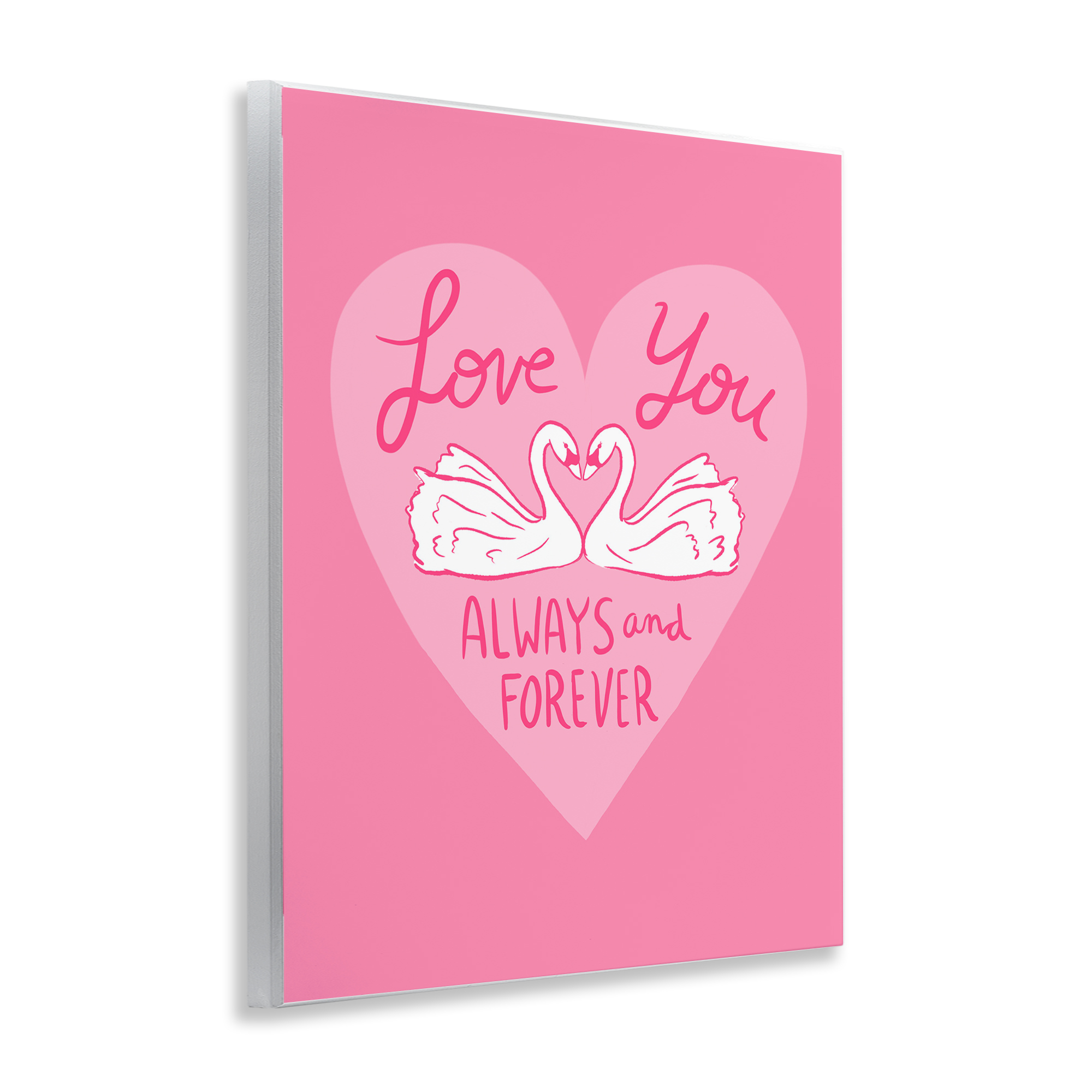Always & Forever Swans Wall Plaque Art, design by Juliet Meeks