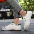 thumbnail image 3 of HEWUQI Women Minimalist Barefoot Canvas Sneaker Cushion Arch Support Non Slip Casual Shoe Low Top Slip on Solid Color Walking Shoes Green Size 9.5, 3 of 7