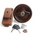 thumbnail image 1 of RV Door Lock with Two Keys for Bathroom Fits RV Accessories Marine Caravan Motorhome Fit for Door Thickness 24-45mm., 1 of 3