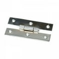 thumbnail image 4 of Renovators Supply Chrome H Cabinet Hinges 3.5" Solid Cast Brass Kitchen Cabinet Hinge w/Hardware Pack of 2, 4 of 6