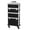 Black, variant on OmySalon 3 in 1 rolling cosmetic makeup train case for professional, Rose Makeup trolley