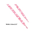 thumbnail image 3 of INSPIRE CHIC Floral Printed Flat Shoelaces Sneakers Flower Shoelaces for Casual 1 Pair Pink White Flowers 160cm/63", 3 of 5