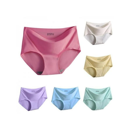

Women s One Piece Seamless Briefs Panties Ice Silk Ultra Thin Comfort Underwear