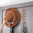 thumbnail image 5 of Door-Mounted Hook No-Drilling Over Door Hanger Space-Saving Wall Mount Organizer Vertical Over The Door Hooks For Hanging Clothes, Hats, Purse, Towels, 5 of 6