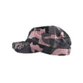 thumbnail image 3 of Top Headwear Womens Print Adjustable Cadet Cap - Lavender Camo - Paw, 3 of 4