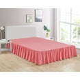 thumbnail image 1 of Legacy Decor Bed Skirt Dust Ruffle 100% Brushed Microfiber with 14” Drop, Queen Size, Pink Color, 1 of 1