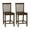 Walnut, variant on Linon Percival 24" Indoor Wood Counter Stool, Set of 2, Walnut