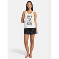 thumbnail image 2 of Disney Nightmare Before Christmas Women's and Women's Plus Tank Top and Shorts Pajama Set, 2-Piece, Sizes XS-3X, 2 of 5
