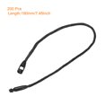thumbnail image 2 of Unique Bargains Polyester Rope Hang Tag String Snap Lock 190mm/7.48 Inch ,2mm 200 Pcs,Black, 2 of 5