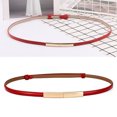thumbnail image 2 of Baohd Women Dress Belt Portable Replacement Solid Color Snap Button Adjustable Decorative Girls Ladies Waist Strap Chain Ornament, 2 of 6