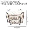 thumbnail image 2 of 8 posavasos absorbentes para bebidas con rejilla, juego de posavasos tejidos resistentes al calor, posavasos de algodón para cocina, decoración del Tema beige, 2 of 8
