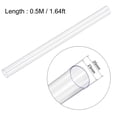 thumbnail image 2 of Unique Bargains 3 Pcs Tubes Ronds Transparents Rigides en PVC 7/8 Pouces ID x 1 Pouce OD 1.6 Pieds, 2 of 3