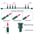 thumbnail image 3 of Cadena de luces TWINGLEHOME, color rosa, 100 L, 6 m, para interiores y exteriores, 3 of 6