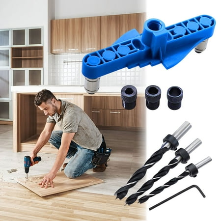 

WOCACHI 2 in 1 Straight Hole Punch Locator Self Centering Scriber Round Wood Tenon Punch DIY Woodworking Tools