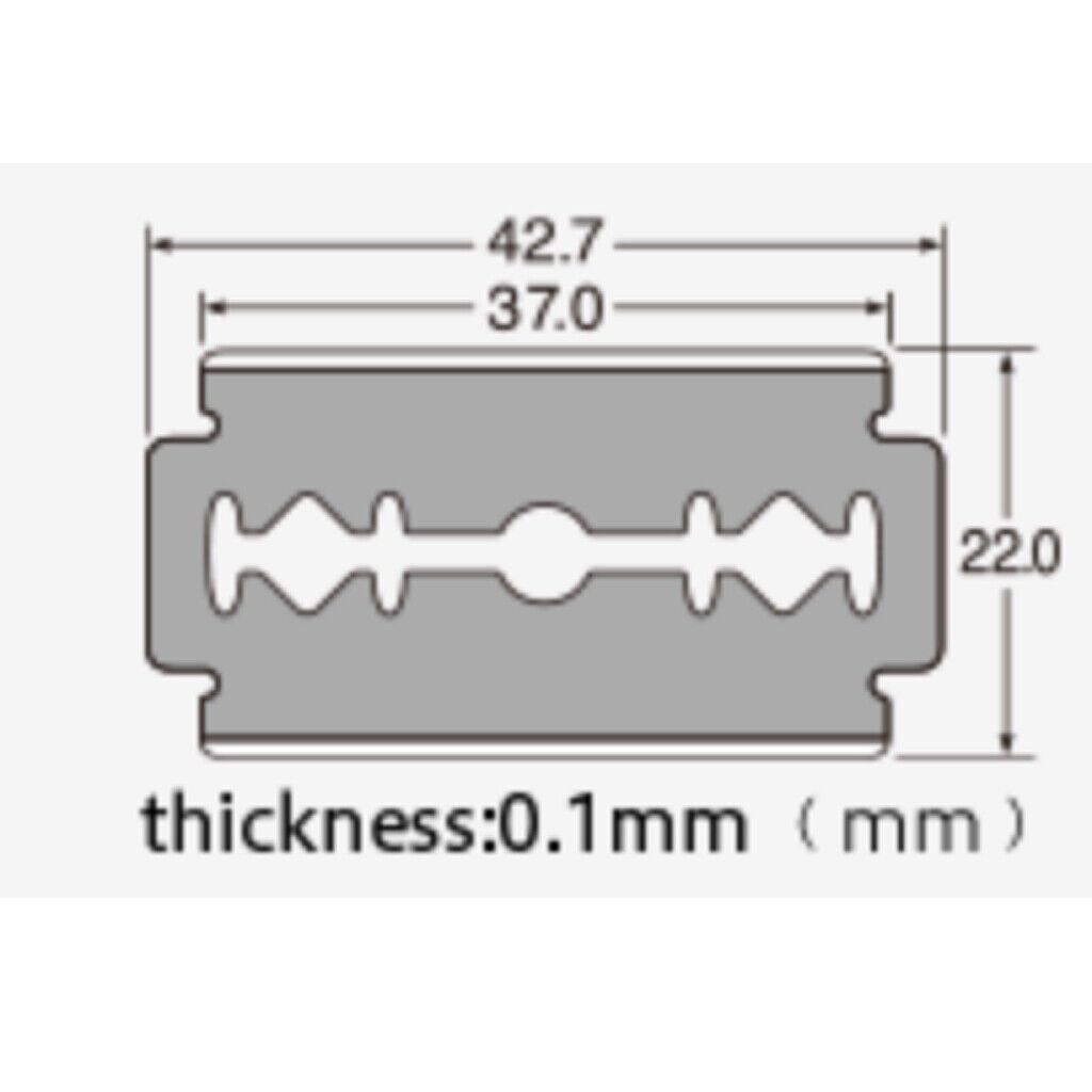 200 Feather Razor Blades NEW Hi-Stainless Double Edge