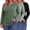 Green-Gray-Black, variant on 3 Pack T Shirts for Women Crew Neck Plus Size Women Shirts Long Sleeve Tees Casual Basic Fall Tops