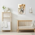 thumbnail image 3 of ZHONGYUTONG Lion Canvas Wall Art Lion Family Picture Prints Lion and Lioness Paintings Watercolor Animals Artwork Home Decor Framed (12.00" x 18.00"), 3 of 6
