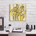 thumbnail image 5 of Epic Graffiti 'Mid Mod Yellow' by Silvia Vassileva, Canvas Wall Art, 18"x18", 5 of 8