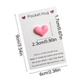 thumbnail image 3 of Hot Pink Heart Pocket Card Greeting Card Gift With Crystal Accent, Meaningful Message Layout And Sturdy Plastic Construction For Birthday, Appreciation, Holiday Greeting, 3 of 6