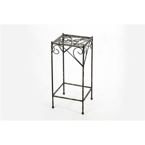 26.18" Large Celtic Clover Square Cast-Iron Plant Stand