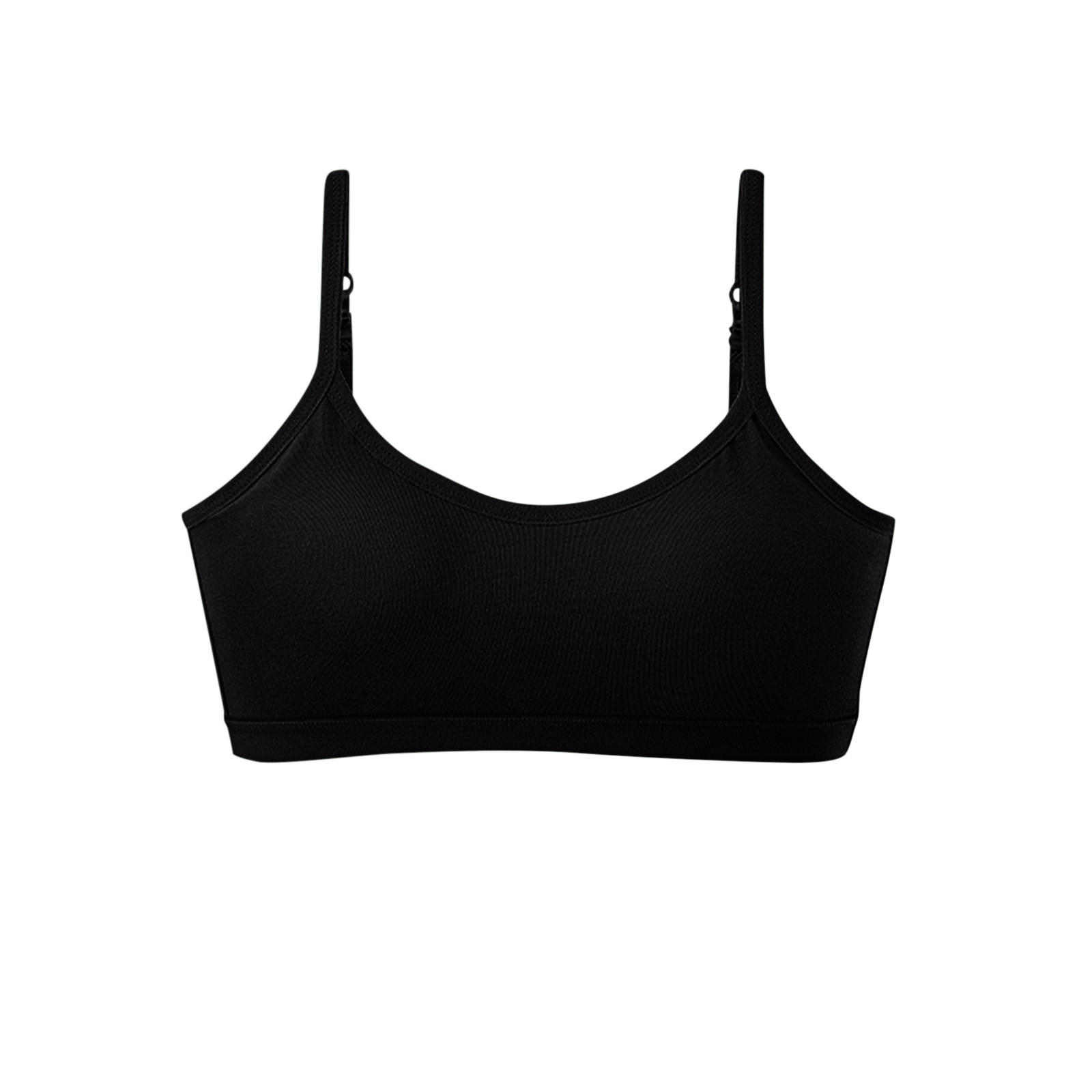 Sports Bra WireFree PushUp Sexy Bra Solid Black Xl