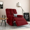 thumbnail image 3 of Homesvale Wall Hugger Recliner, Crimson Red Microfiber, 3 of 9