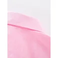 thumbnail image 4 of Wehilion Boys Solid Lapel Shirt, Kids Long Sleeve Classic Top, For Daily Wear And Formal Occasion,Pink 8Y, 4 of 5