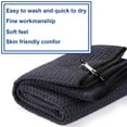 thumbnail image 4 of 3 Pack Microfiber Golf Towel With Carabiner Clip on Golf Bag Black+Gray+Blue 30x50cm, 4 of 12