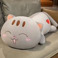 thumbnail image 3 of Almohada de felpa de gato tumbado para niños y niñas, cojín de sofá de 45-100cm, muñeco de peluche de Animal de dibujos animados, 3 of 5
