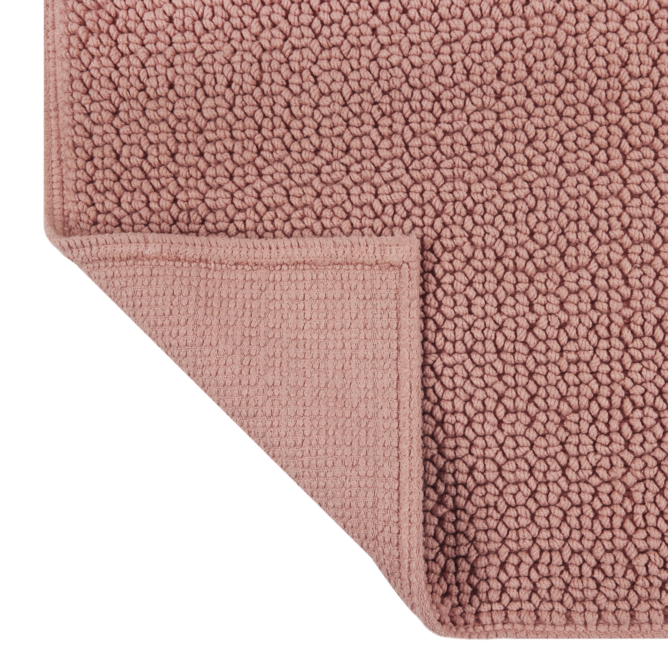 Better Homes & Gardens Signature Soft Looped Bath Mat, Old Rose, 20 in x 34 in