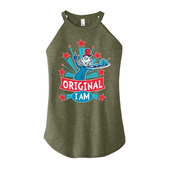 Dr. Seuss - Original I Am - Juniors High Neck Tank Top