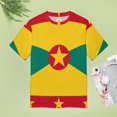 thumbnail image 4 of Grenada Flag Design Women's Short Sleeve Tops Casual Blouses T Shirt, 4 of 6