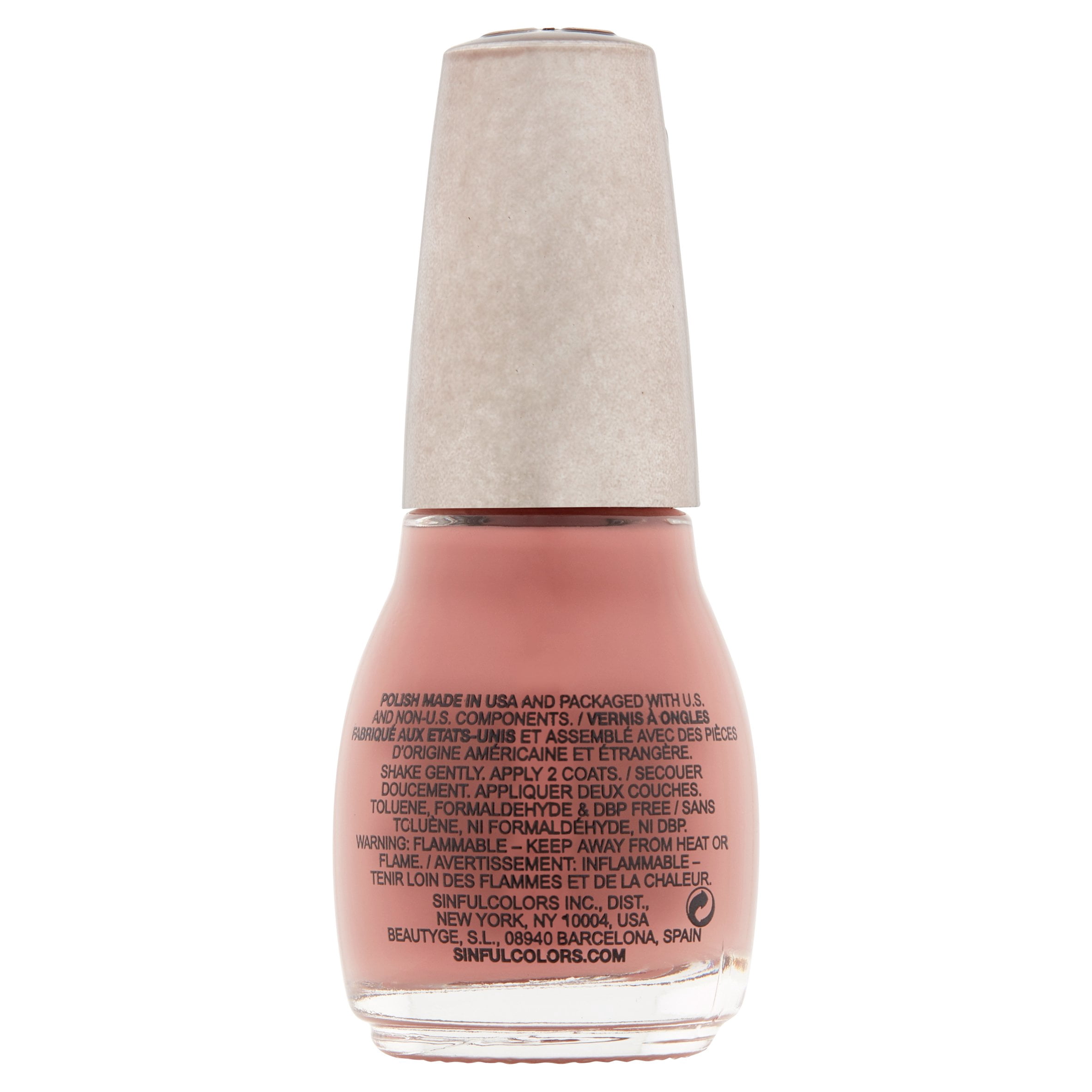 SinfulColors SinfulShine Step 1 Color Nail Color, Tan Lines, 0.5 fl oz