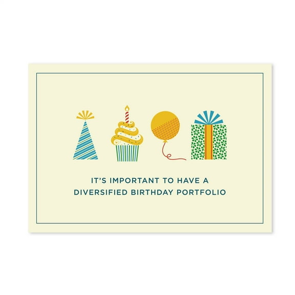 Hallmark Business Bulk Funny Birthday Cards (Party Hat, Cupcake, Balloon and Gift), 25 ct.