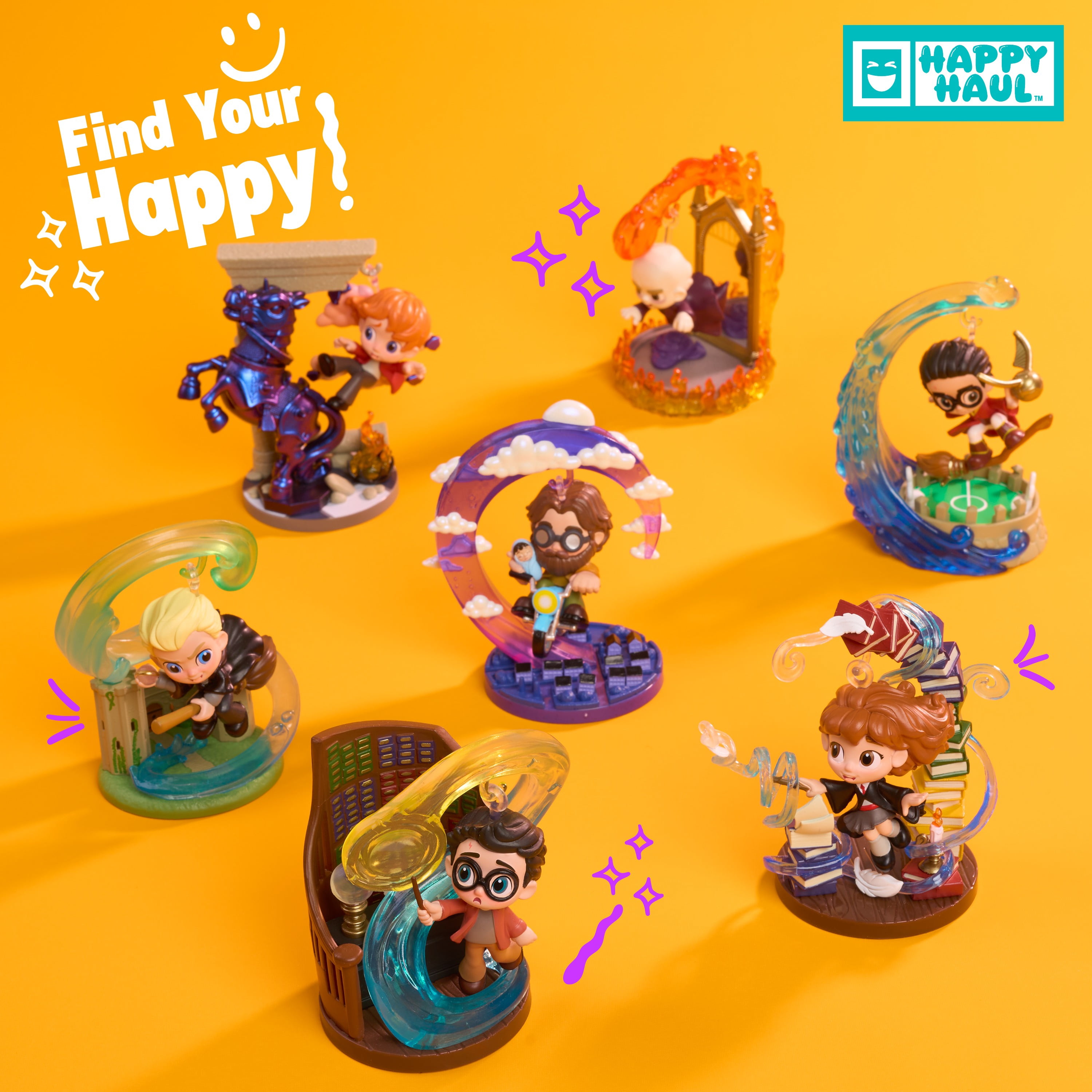 HAPPY HAUL Harry Potter™ Cliff Hangers Hover Figures Assortment, Surprise Collectible Toy Figure in Blind Box with Display Stand, 2 Inches Tall, Short-Run Drop, Ages 8 and up