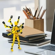 T13 3D Action Figure , 3D Printed Multi-Jointed, Titan 13 Action Figures, Multi-Articular Lucky Mobile Robot Nova,Desktop Decorations for Game Lovers Toys (Black)