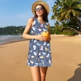 thumbnail image 3 of Fotbe Cute Baby Animals Vestido de Verano sin Mangas para Mujer – Vestido Midi Línea A, Estilo Camiseta Floral, Vestido Playero Casual y Fluido, 3 of 7