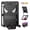 Black, variant on TECH CIRCLE for iPad Mini 7 8.3" (A17 Pro), iPad Mini 6 (8.3") 3-Layer Rugged Shockproof Case with Shoulder Strap, Built-in Kickstand, Pencil Holder, Cute Spider Heavy Duty Tablet Cover, Red Blue