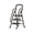 Black - 3 Step, variant on Beuway 2 Step Ladder with Handrails,Foldable Step Stool for Adults(Black)