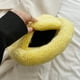 thumbnail image 3 of Bolsa de teléfono esponjosa para mujer bolso Hobo sólido bolso de mano de piel sintética bolso bandolera bonito a la moda, 3 of 9