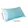 thumbnail image 2 of asddcavvf Solid Color Silk Pillowcase Silk No Zipper Envelope Pillow Pillow Cover Zipper Pillowcase Size, 2 of 6