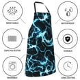 thumbnail image 5 of Kdxio Lightning Apron with Pockets Adjustable Kitchen Aprons for Men Women Waterproof Aprons for Cooking,Drawing,Crafting, Baking Household Cleaning, 5 of 5