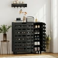 thumbnail image 2 of HOMCOM Armoire à Chaussures, Armoire de Rangement pour 20 Paires de Chaussures, Noir, 2 of 10