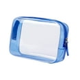 thumbnail image 3 of Clear Makeup Bag, Clear Travel Bags for Toiletries, Transparent Cosmetic Bag, Portable Multifunction Women Girls Toiletry Bag, Cosmetic Case Blue, 3 of 9