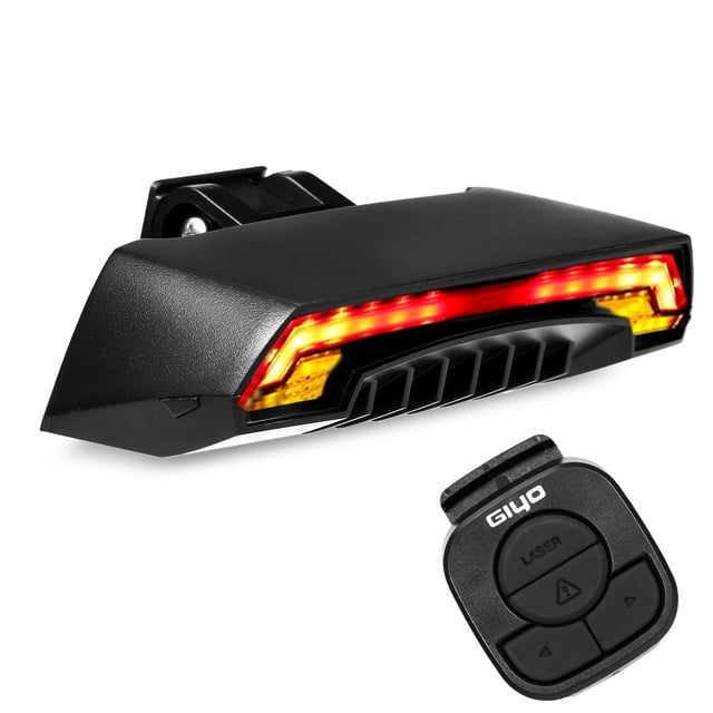 Luz trasera de bicicleta inteligente con señales de giro Control remoto inalámbrico Luz trasera de b GIYO Luz de la bici
