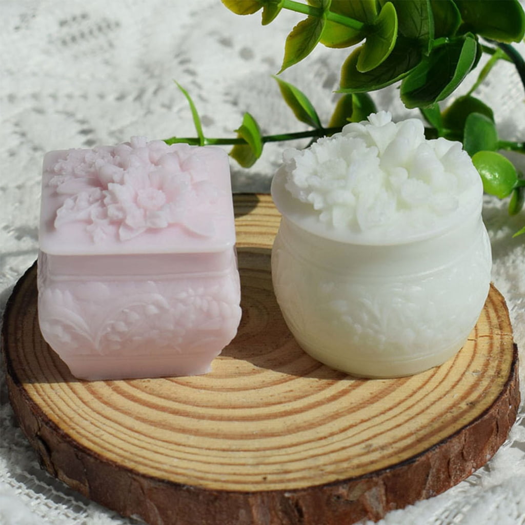 Yammee Rose Decorative Storage Box Container Molds Storage Box Silicone Mold for DIY Epoxy Resin Trinkets Holder Home Decor