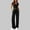 Suit-587Black, variant on Gamivast 2 Piece Sets for Women V-Neck Short Sleeve Crop Top & Wide Leg Pants Solid Soft Stretchy Yoga Lounge Wear Casual Summer Daily Matching Outfits