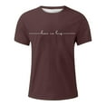 thumbnail image 1 of Camiseta de manga corta y cuello redondo para hombre - Poliéster, corte ajustado, diseño básico para ropa informal, 1 of 4